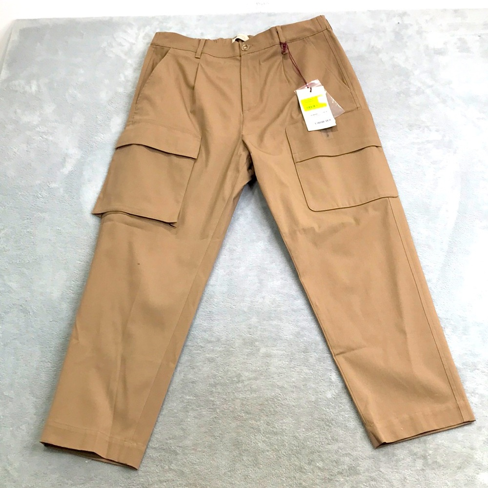 True NYC Women's Safari Cargo Pants Flat Front Size 33 New